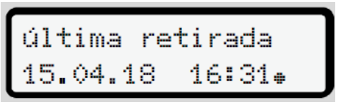 Ultima retirada de tarjeta tacógrafo